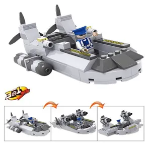 Bloco de Montar Cogo Army Action 3 in 1 3007-7 Barco de guerra (94pcs)