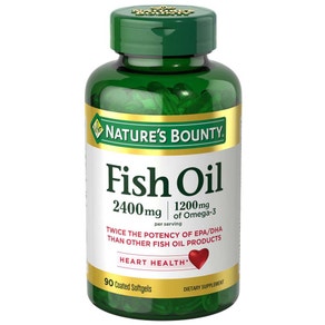 Nature’s Bounty Fish Oil 2400mg/120mg of Omega-3 90 Capsulas