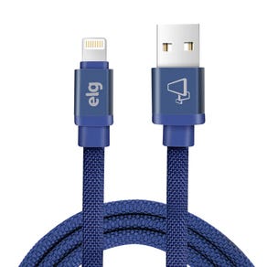 Cable Lightning USB ELG CNV810BE Tela Canvas (1 metro) Azul