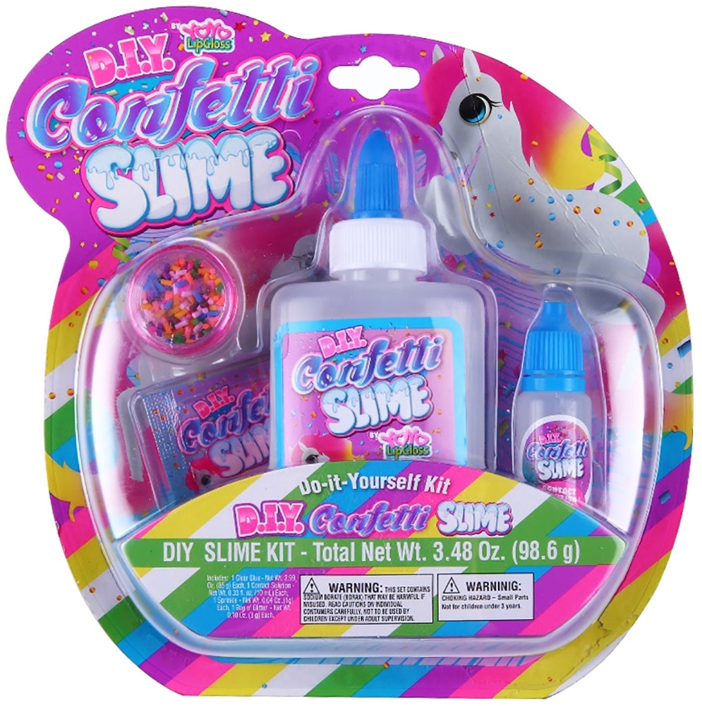 Diy confetti slime yoyo lip gloss discount