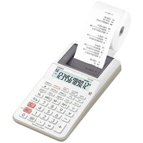 Calculadora Casio con Impresora HR-8RC  (12 Dígitos) - Blanco