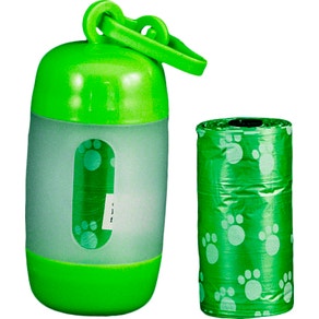 Dispensador para bolsas de basuras Verde - Pawise Pop Bags Dispenser 11592