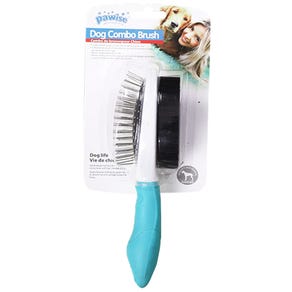 Cepillo para perros 2 en 1 Azul - Pawise Dog Brush 11464