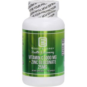Good Energy Vitamin C1000mg + Zinc Gluconate 25mg (100 Cápsulas)