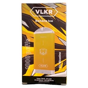 Vape Desechable VLKR Banana Ice - 1000 Puffs