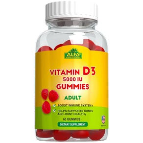 Alfa Vitamin D3 5000 IU (60 Gummies)