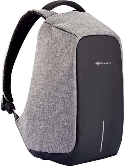 Mochila antirrobo gris sales