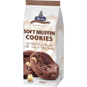 Galletita Merba Soft Muffin Cookies - 210g