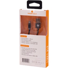 Cable Magnético Smartzla USB 2.0 a Micro-USB SAT-C005 (1 metro) - Negro