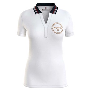 Camiseta Polo Tommy Hilfiger WW0WW36703 YCF - Femenina