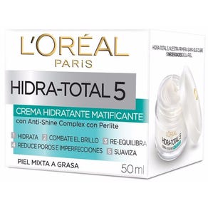 Crema Hidratante Matificante L'Oréal Hidra-Total 5 - 50mL