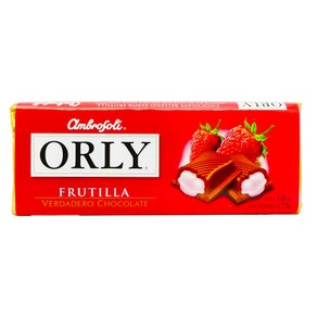 Chocolate Ambrosoli Orly relleno sabor Frutilla 115g