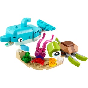 Lego Creator Dolphin and Turtle - 31128 (137 Peças)