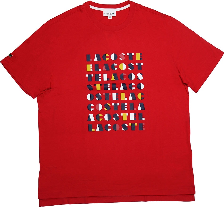 Camiseta lacoste roja clearance