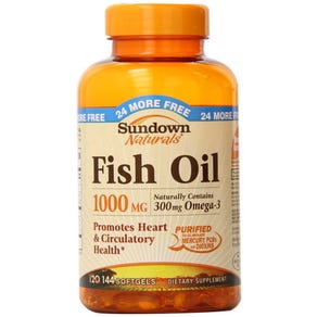 Sundown Naturals Fish Oil 1000 mg 144 cápsulas