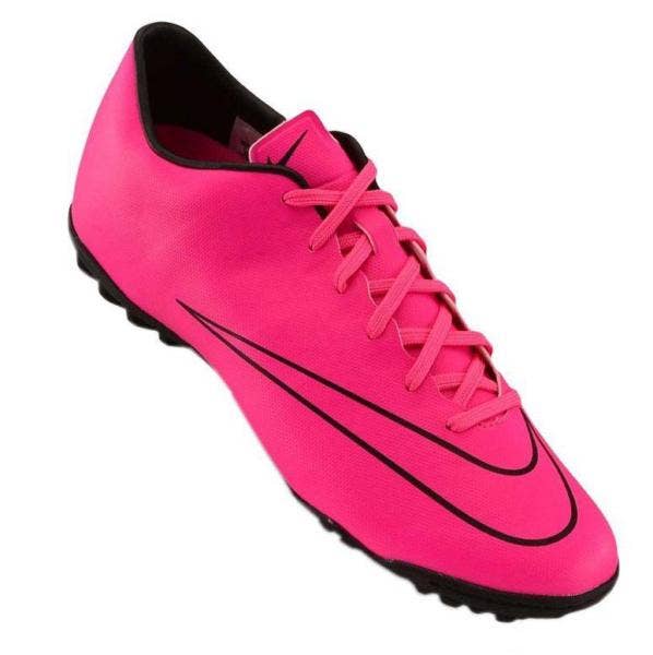 Chuteira Nike Mercurial Victory V TF 651646 660 Masculino Rosa BRA 40.5